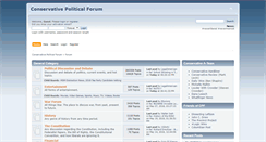 Desktop Screenshot of conservativepoliticalforum.com
