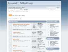 Tablet Screenshot of conservativepoliticalforum.com